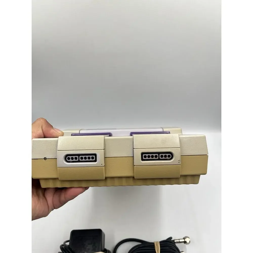 Super Nintendo Entertainment System SNES Console w OEM Controller & Cords Tested